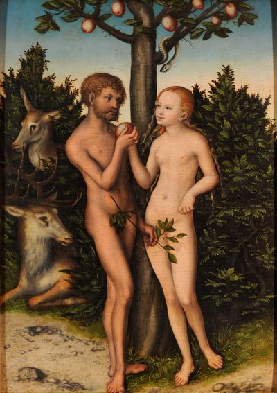 Adán y Eva de Lucas Cranach the Elder